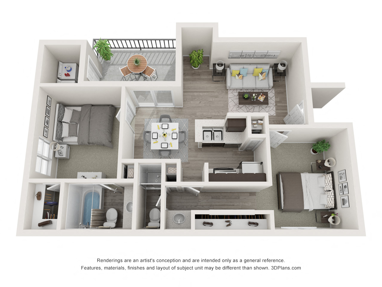 Floor plan layout diagram for Chestnut